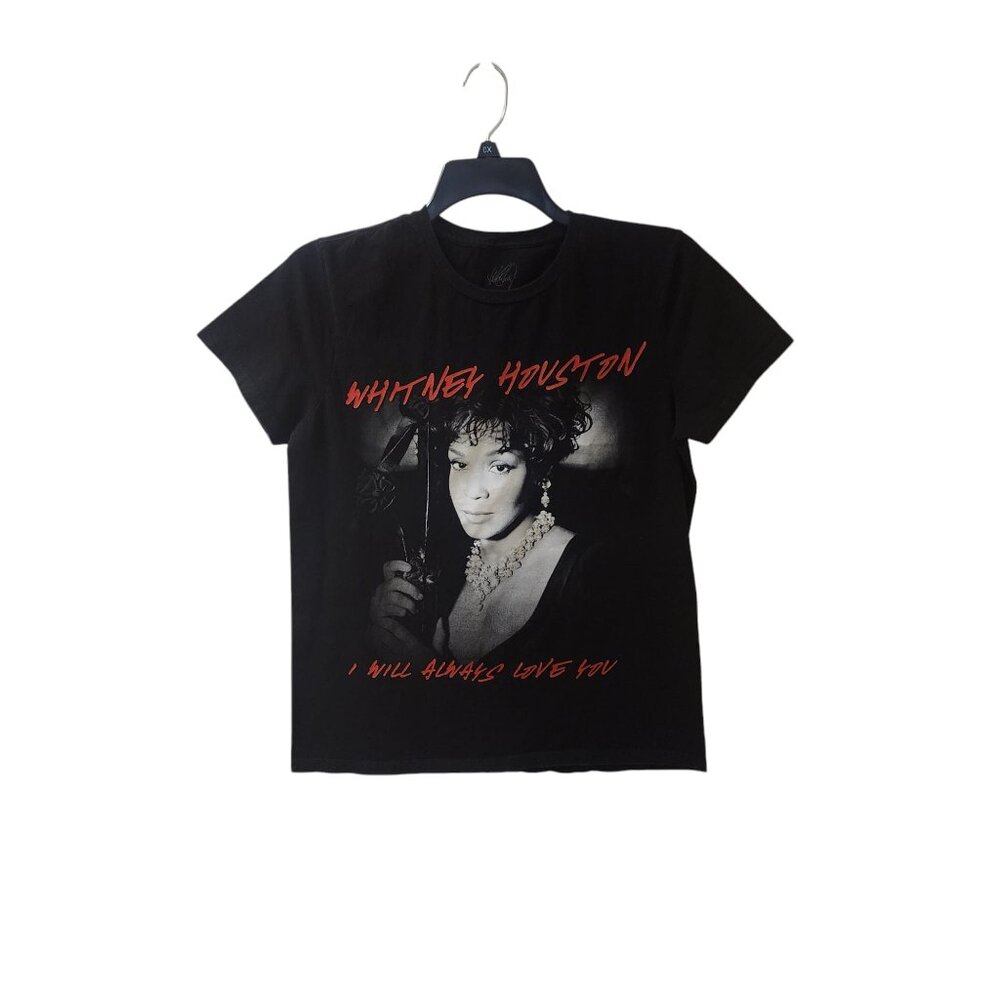 Whitney Houston I Will Always Love You Black Shirt Men Women Unisex Small